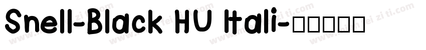 Snell-Black HU Itali字体转换